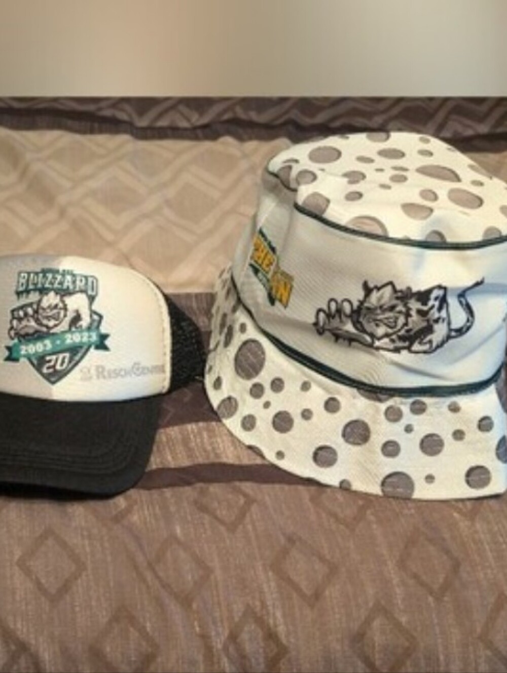 Green Bay Blizzard Hats Lot Of 2